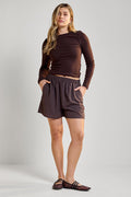 Printed Airy Shorts - 5092