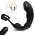 Prostate Massager With 9 Vibrations & Dual Penis Ring
