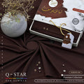 Q-Star Maroon-008 Premium Unstitched Fabric by Libas-e-Yousaf