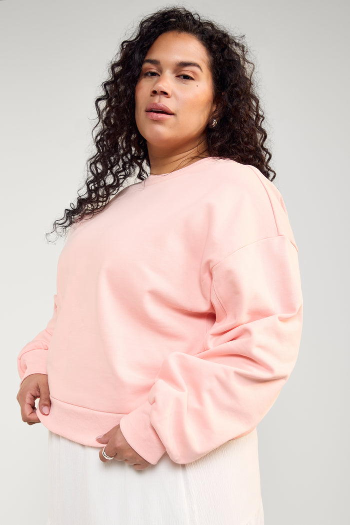 Raglan Sleeve Fleece Sweater - 9196