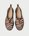 Raina Zebra Mesh Flat in zebra print mesh.