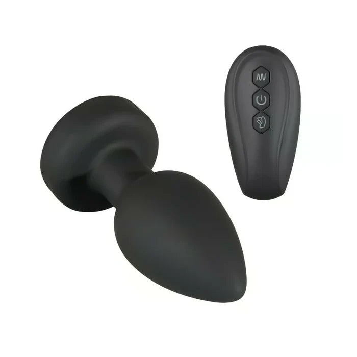 Rainbow -  Flashing Light Base Vibrating Training Anal Plug with Remote Control