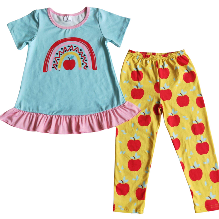 Rainbow Apple School Set