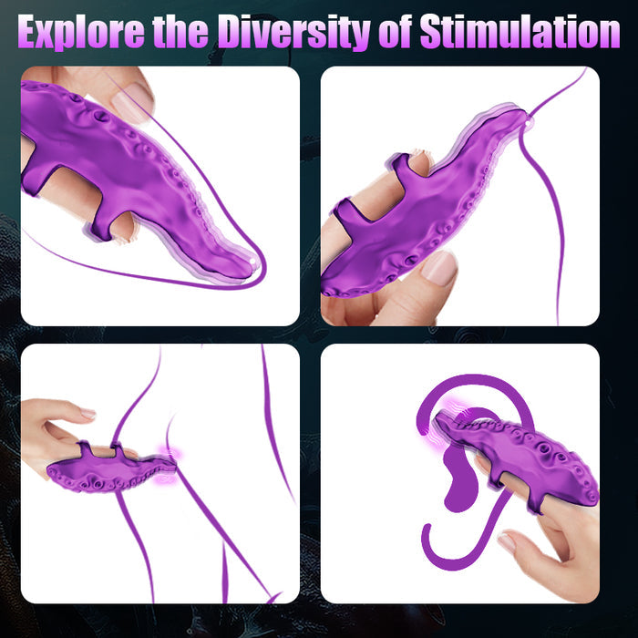 Realistic Octopus Tentacle Vibrator – Finger Clitoral Stimulator