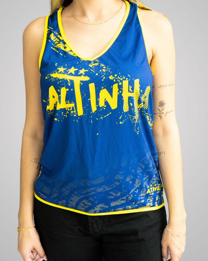 Regata Feminina Athleta Azul