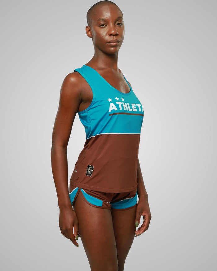 Regata Feminina Athleta Base - Miami/ Brown