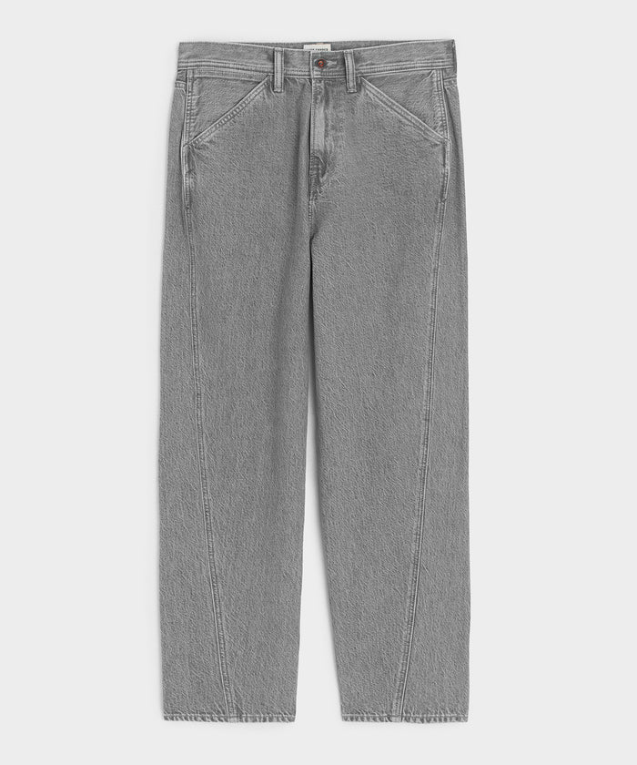 Relaxed Barrel Jean in Grey