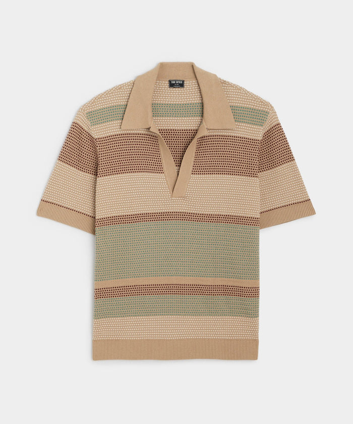 Relaxed Silk-Cotton Montauk Sweater Polo