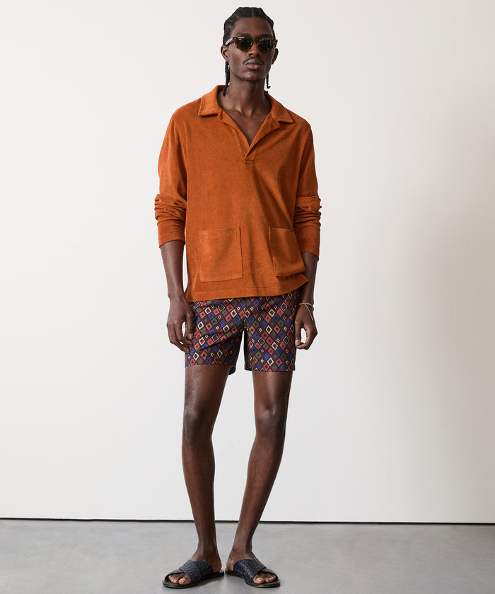 Relaxed Terry Beach Polo
