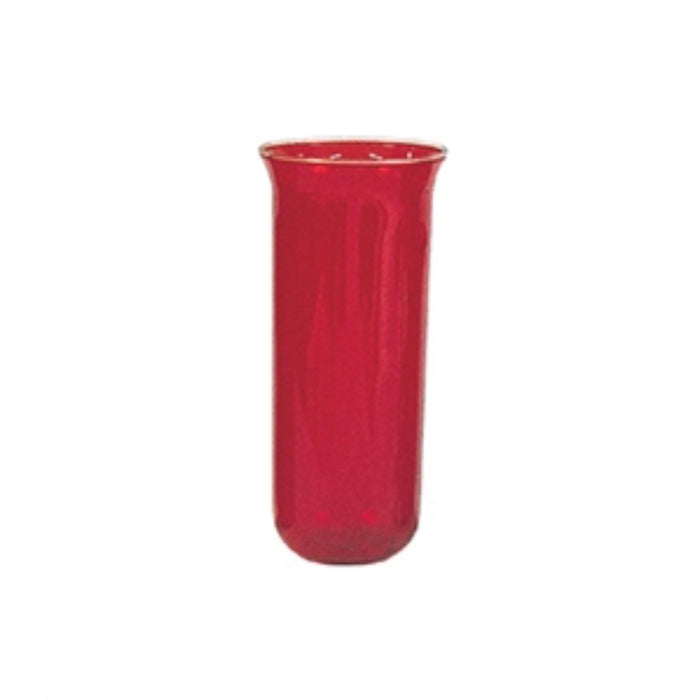 Replacement mortuary glass-ruby closed bottom used in funeral service operations, from lynch supply