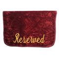 Reserved seat sign-rectangular crushed velvet used in funeral service operations, from lynch supply