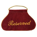 Reserved seat sign with rope used in funeral service operations, from lynch supply