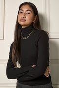 Rolled Turtleneck Sweater - 9112