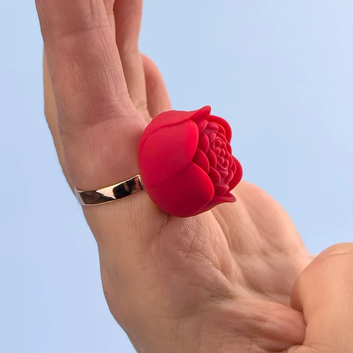 Rose ring Rose finger vibrator