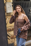 Ruched Fitted Tank Top - 9163