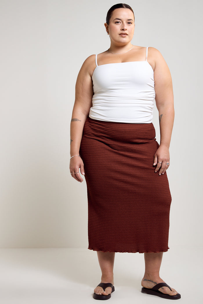 Ruched Fitted Tank Top - 9163