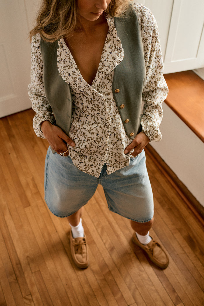 Ruffle Shirt - 4093