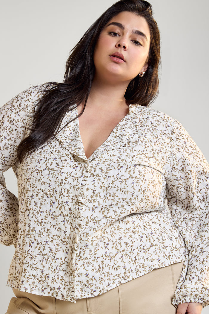 Ruffle Shirt - 4093