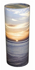 Scattering urn-ocean sunset cremation supplies and equipment product