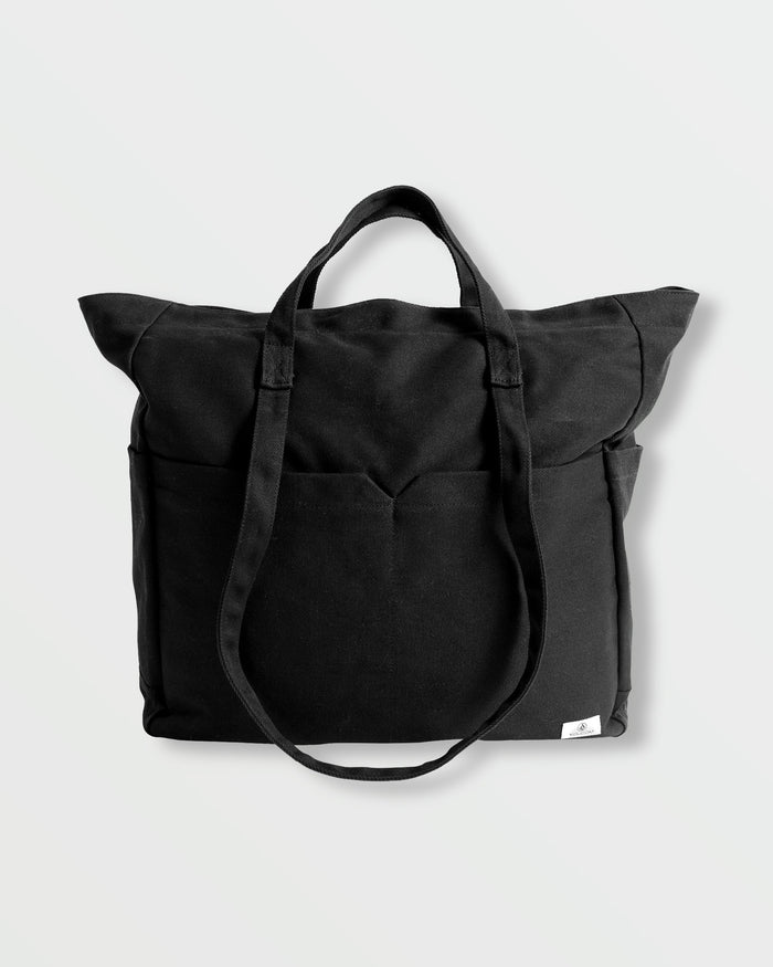 Schoolyard Canvas Tote-New Black-Volcom