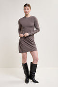 Short Draped Dress - 2216