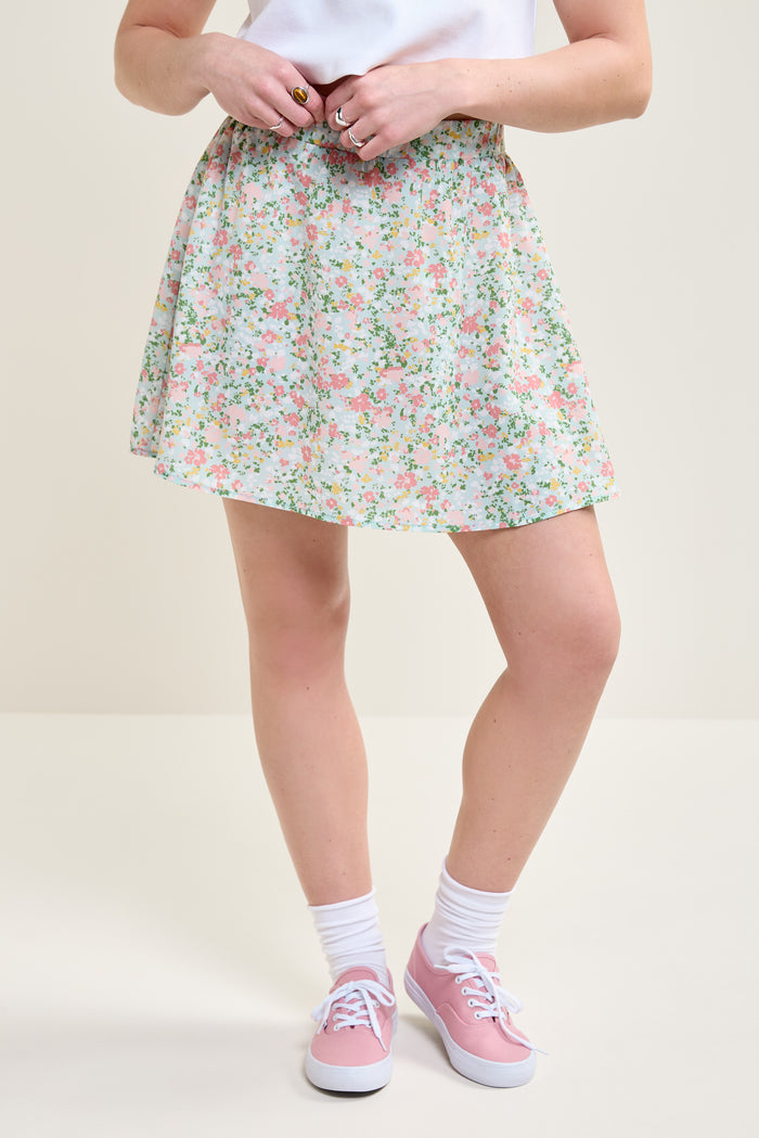 Short Floral Skirt - 6045