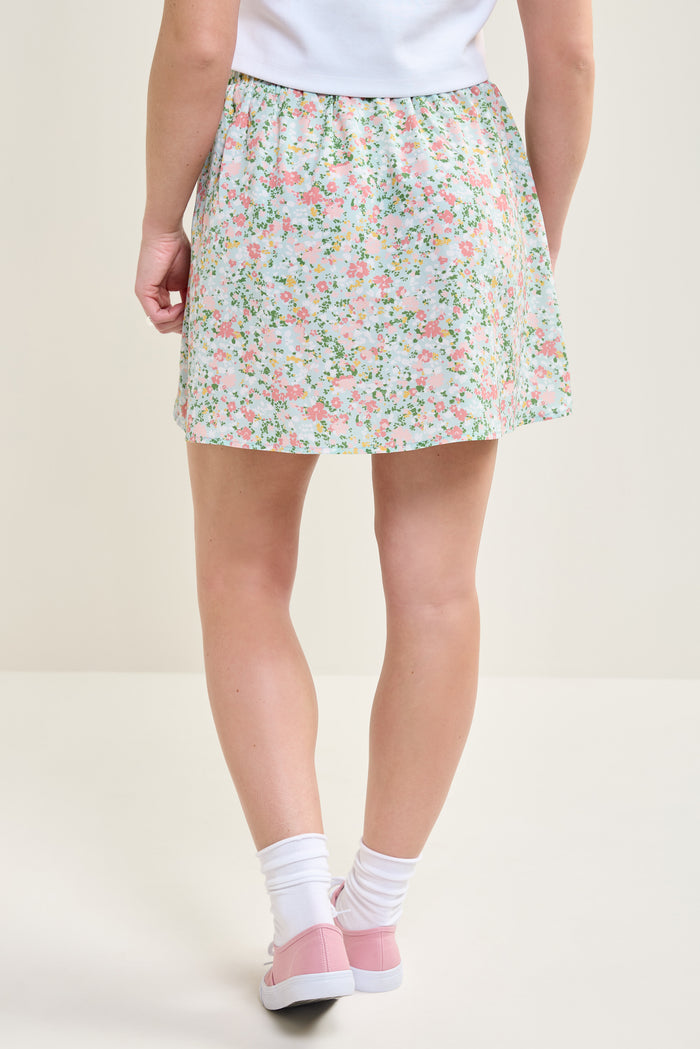 Short Floral Skirt - 6045