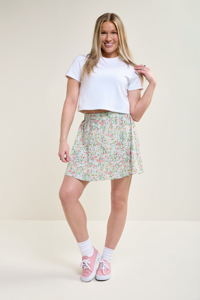Short Floral Skirt - 6045