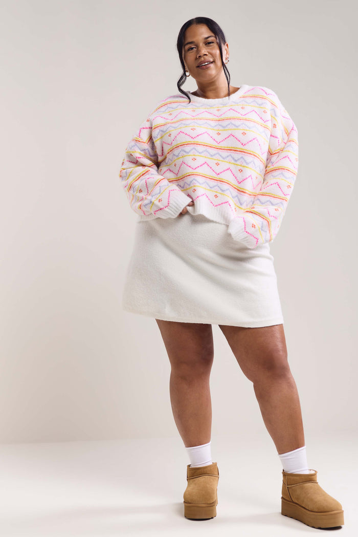 Short Knit Skirt - 6060