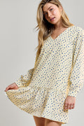 Short Long-Sleeved Dress - 2226