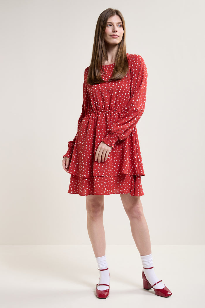 Short Ruffled Dress - 2217