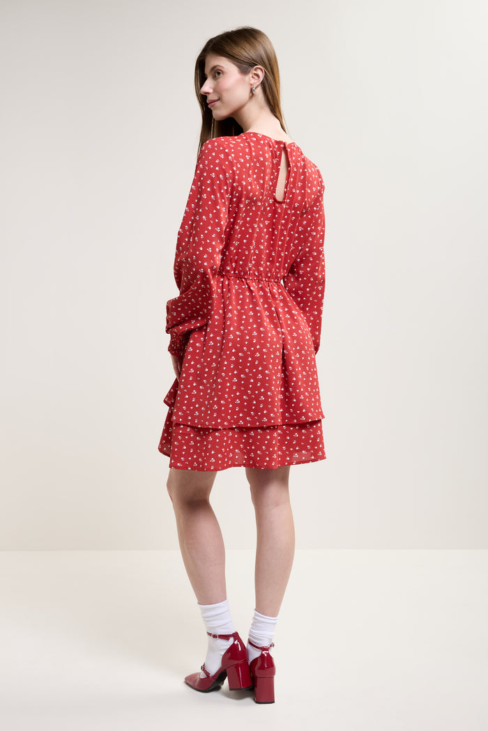 Short Ruffled Dress - 2217