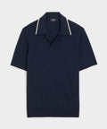 Silk-Cashmere Tipped Montauk Sweater Polo