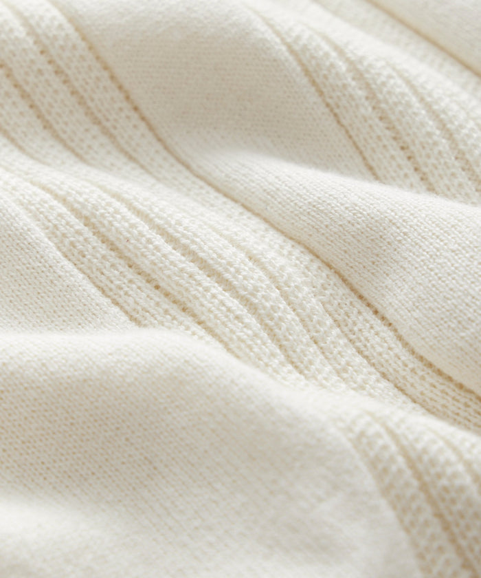 Silk-Cotton Ribbed Sweater Polo