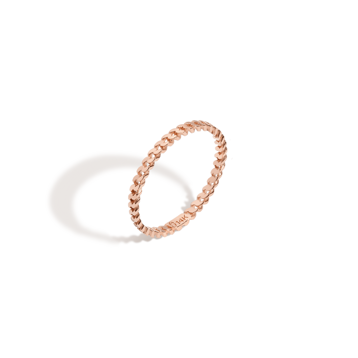 Skinny Love Me Knot Ring Vermeil Rose Gold 14K Rose Gold 18K Rose Gold First