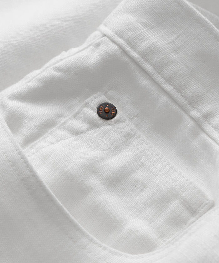 Slim 5-Pocket Linen Pant