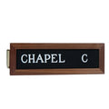 Slip-on deluxe wall signs used in funeral service operations, from lynch supply