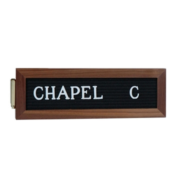 Slip-on deluxe wall signs used in funeral service operations, from lynch supply