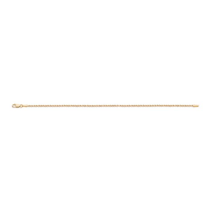 Small Rope Chain Bracelet Vermeil 14k Yellow Gold 6in 6.5in 7in 7.5in