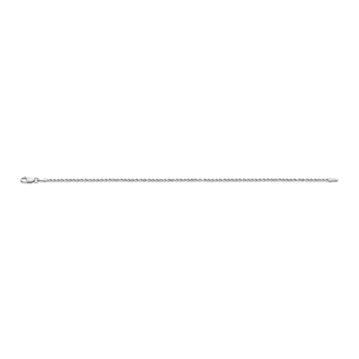 Small Rope Chain Bracelet Vermeil 14k White Gold 6in 6.5in 7in 7.5in