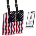 Smart Bag Security Tag - USA Flag [Pack 2]