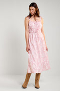 Smocked Midi Dress - 2238
