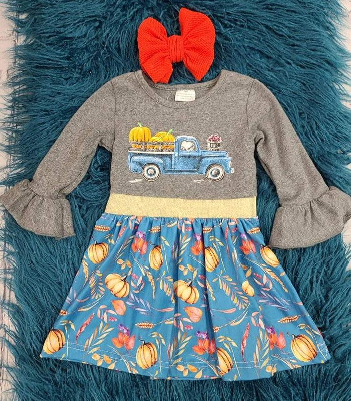 Snoopy Pumpkin Truck Dress