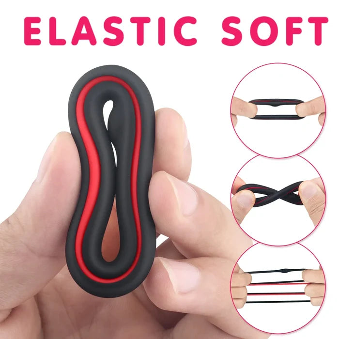 Soft Cock Ring Set for Men Delay Ejaculation Longer Lasting Erection