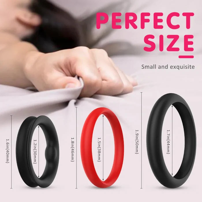 Soft Cock Ring Set for Men Delay Ejaculation Longer Lasting Erection