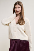 Solid Knit Cardigan - 8154