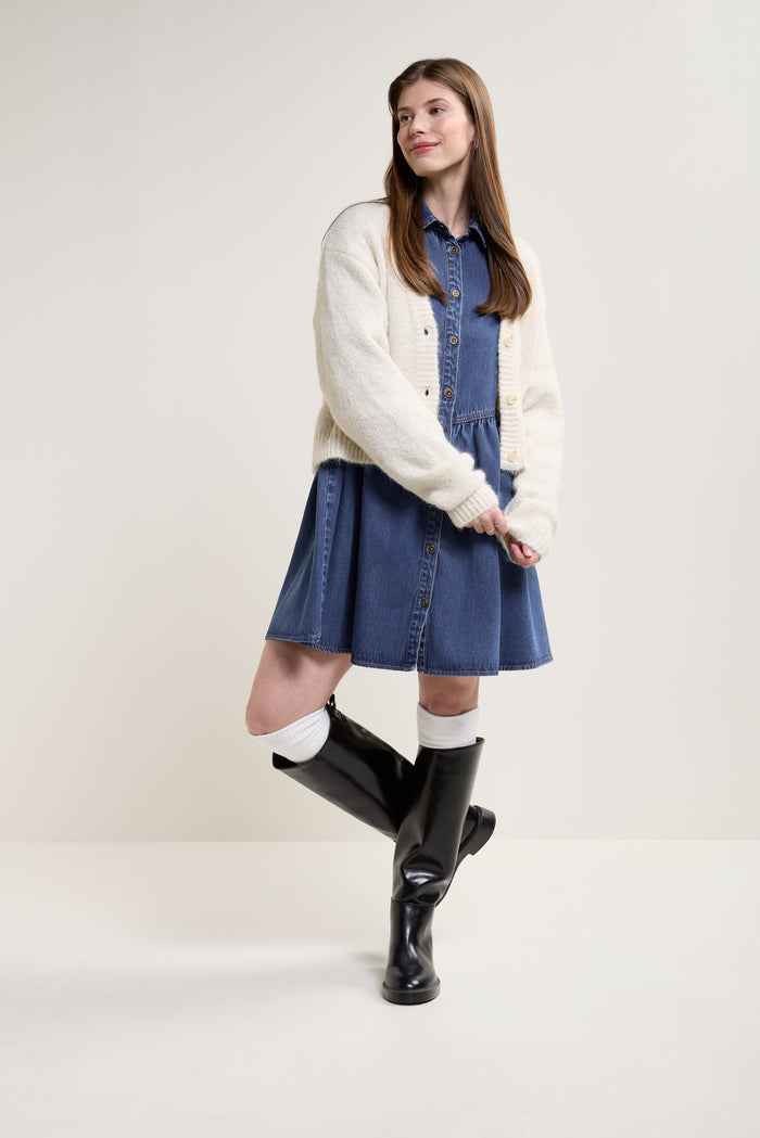 Solid Knit Cardigan - 8154
