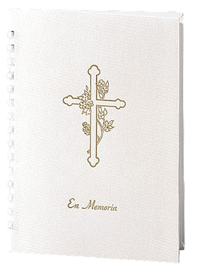 Spanish series register book used in funeral service operations, from lynch supply