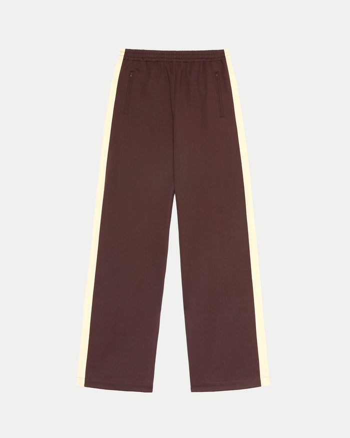 Spencer Sweatpant in dark brown and butter jersey.
