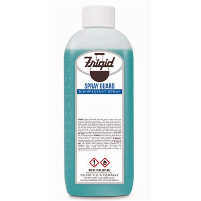 Spray guard disinfectant and sanitizer used in funeral service operations, from lynch supply